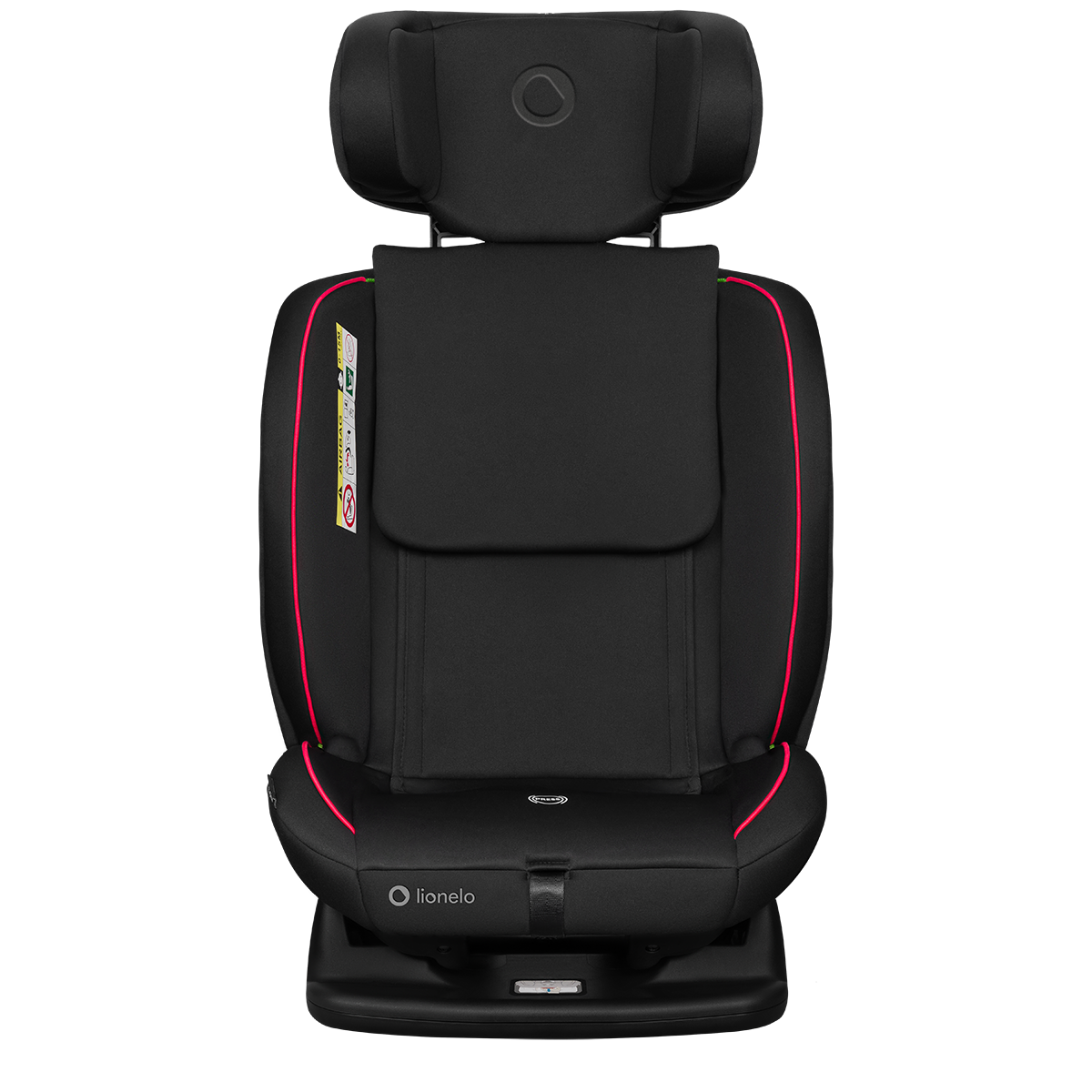 i-Size convertible car seat product view 6 Lionelo Aart i-Size Black Carbon Red