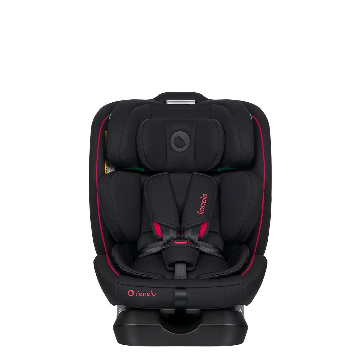i-Size convertible car seat product view 3 Lionelo Aart i-Size Black Red