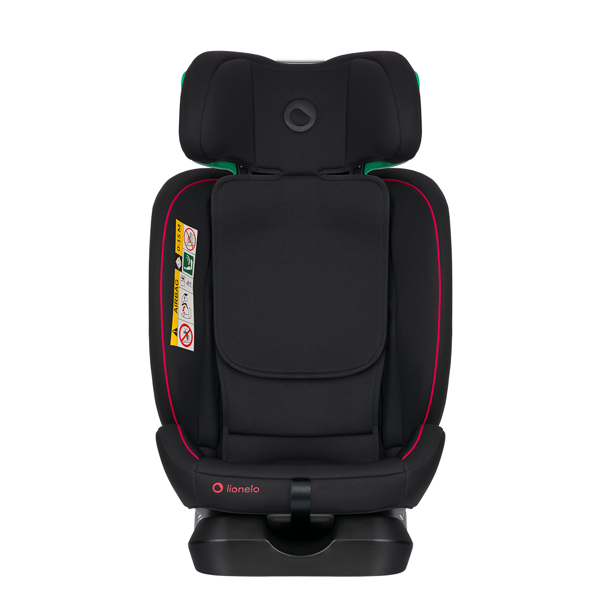 i-Size convertible car seat product view 6 Lionelo Aart i-Size Black Red