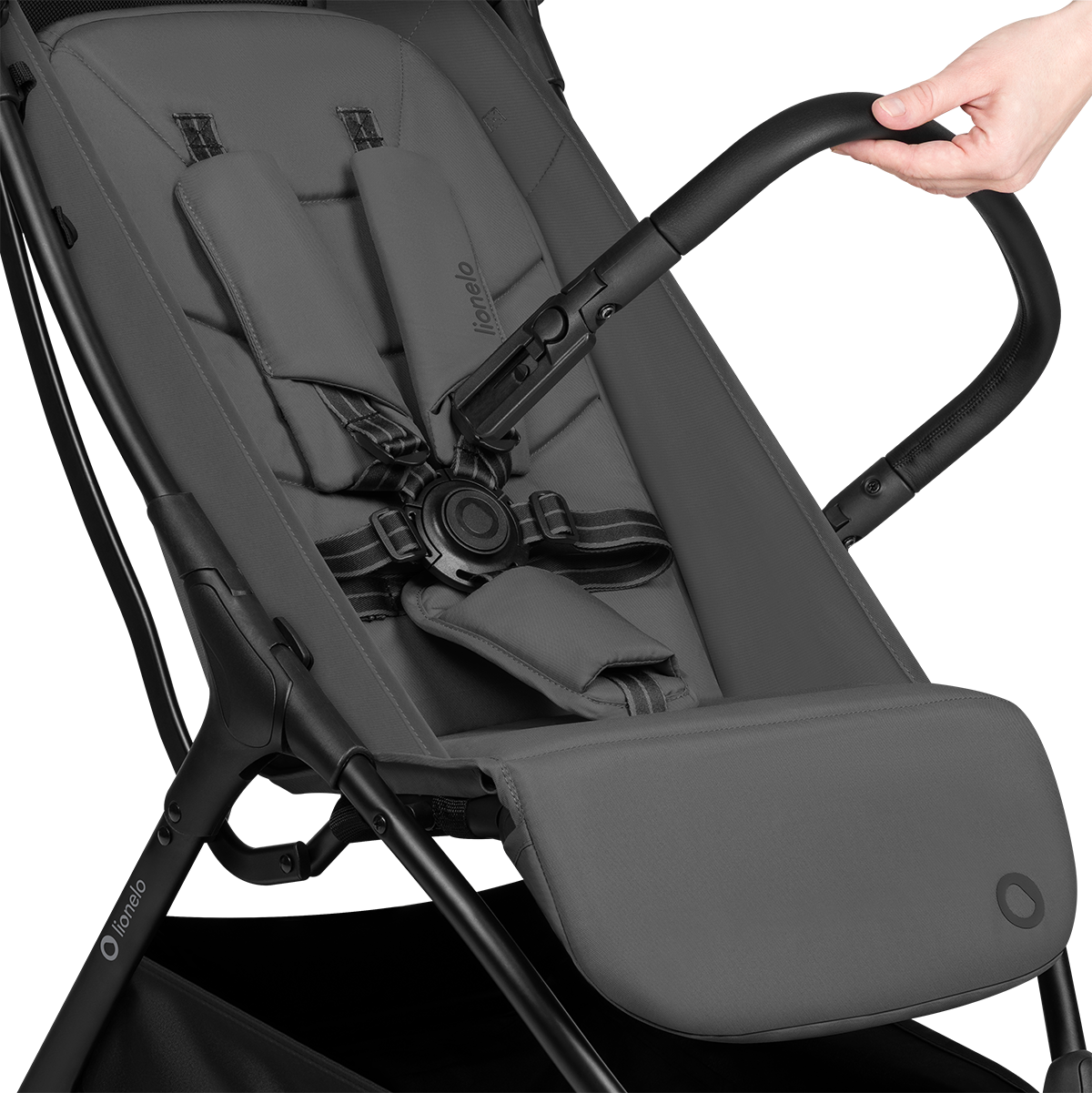 baby stroller product view 12 Lionelo Agia Grey Stone