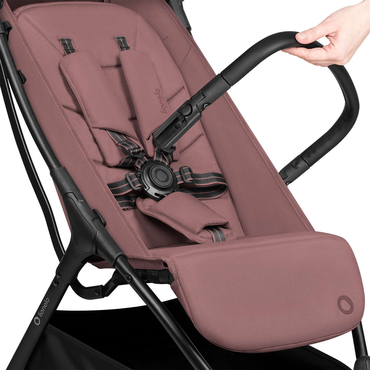 baby stroller product view 12 Lionelo Agia Pink Mauve