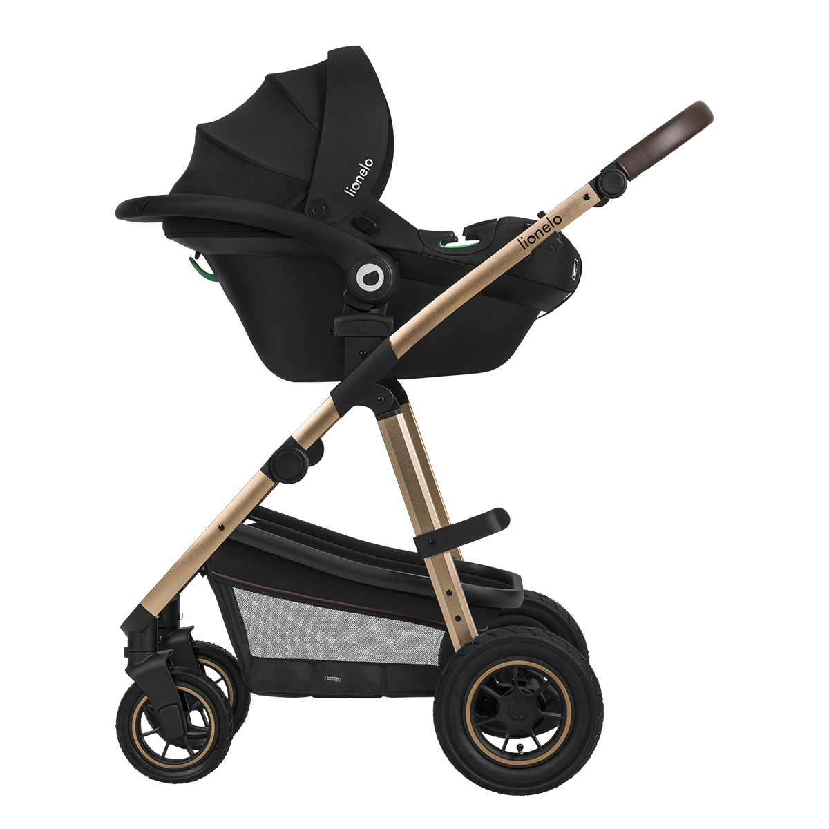 3-in-1 stroller product view 5 Lionelo Amber 3-in-1 Black Onyx