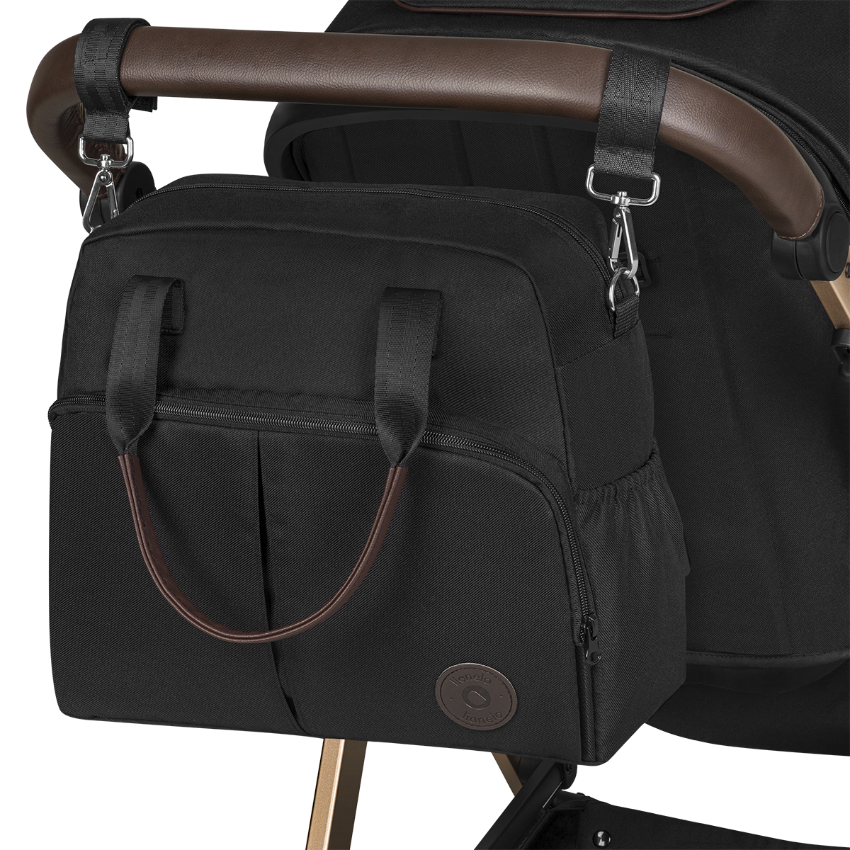 3-in-1 stroller product view 8 Lionelo Amber 3-in-1 Black Onyx