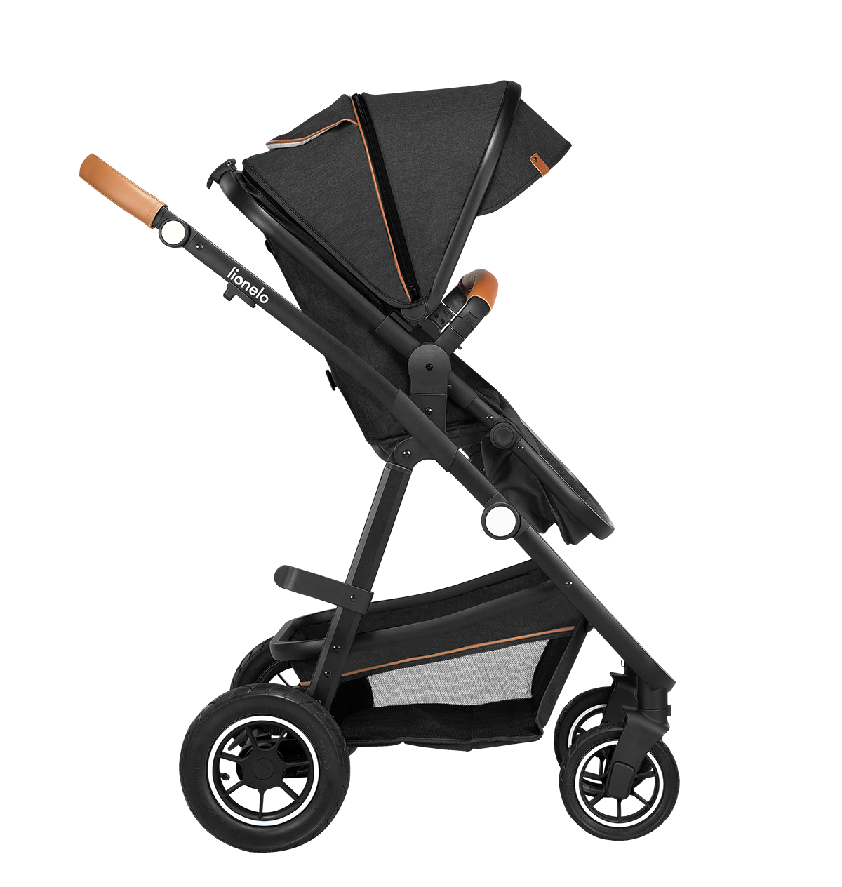 3-in-1 stroller product view 3 Lionelo Amber 3-in-1 Grey Graphite