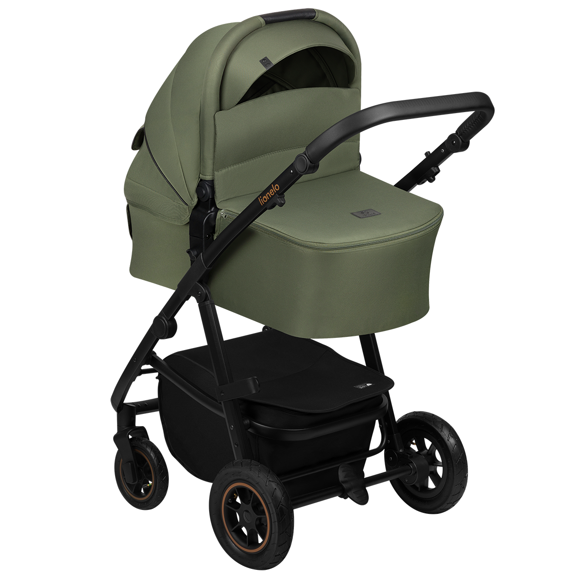 3-in-1 stroller product view 6 Lionelo Amber Plus 3-in-1 Green Forest