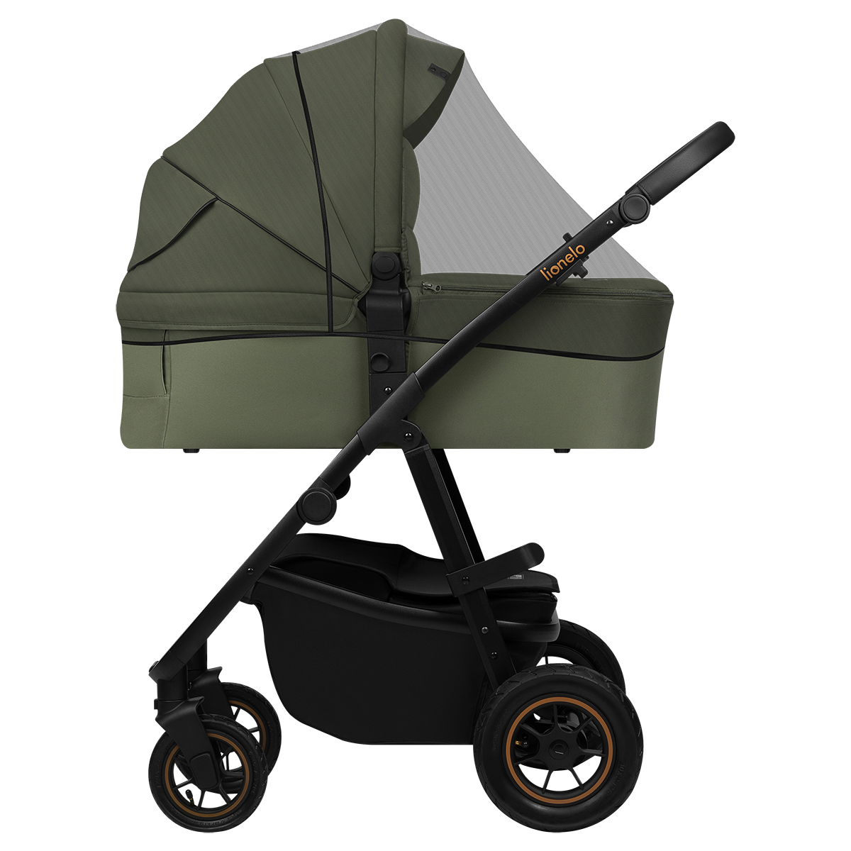 3-in-1 stroller product view 7 Lionelo Amber Plus 3-in-1 Green Forest