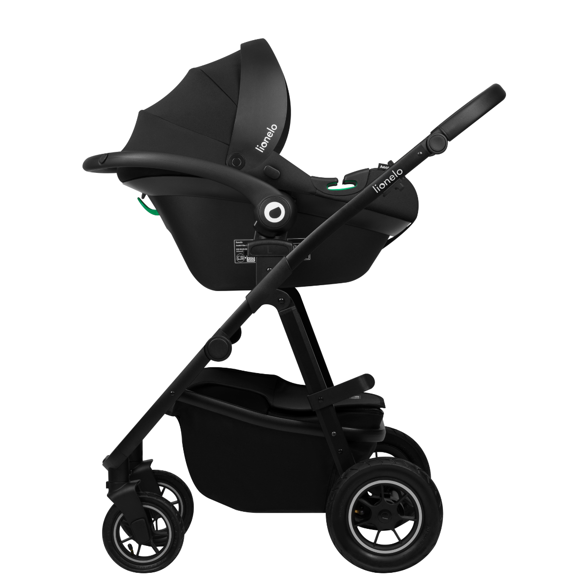 3-in-1 stroller product view 5 Lionelo Amber Plus 3-in-1 Grey Graphite
