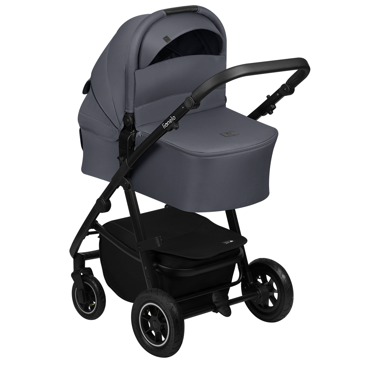 3-in-1 stroller product view 6 Lionelo Amber Plus 3-in-1 Grey Graphite