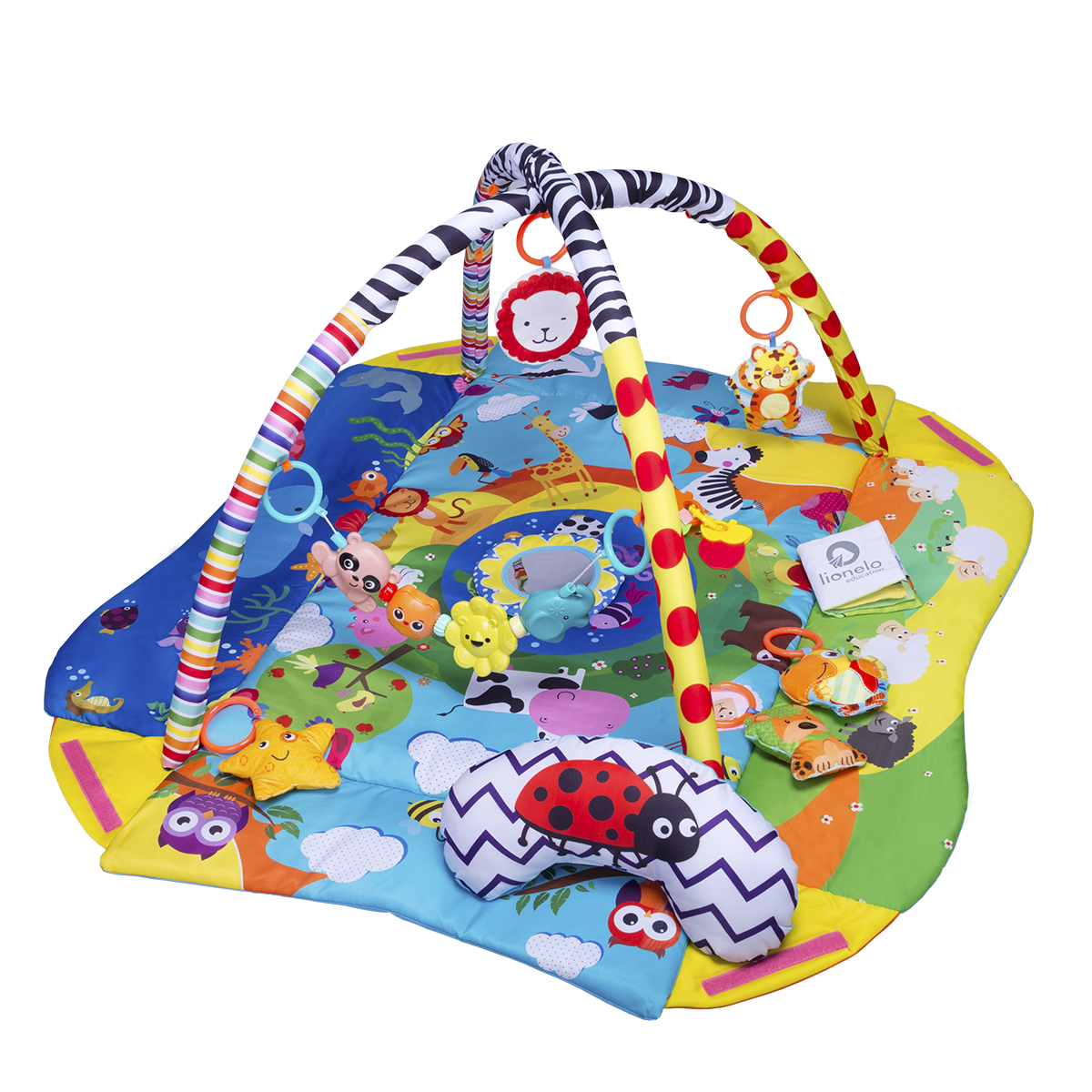 baby play mat Lionelo Anika Plus Blue/Yellow