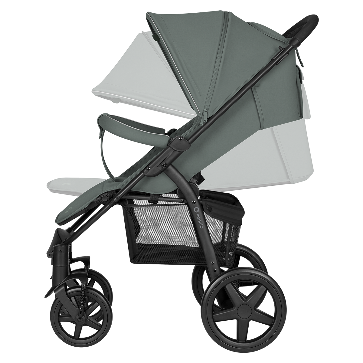 baby stroller product view 3 Lionelo Annet Plus Green Forest