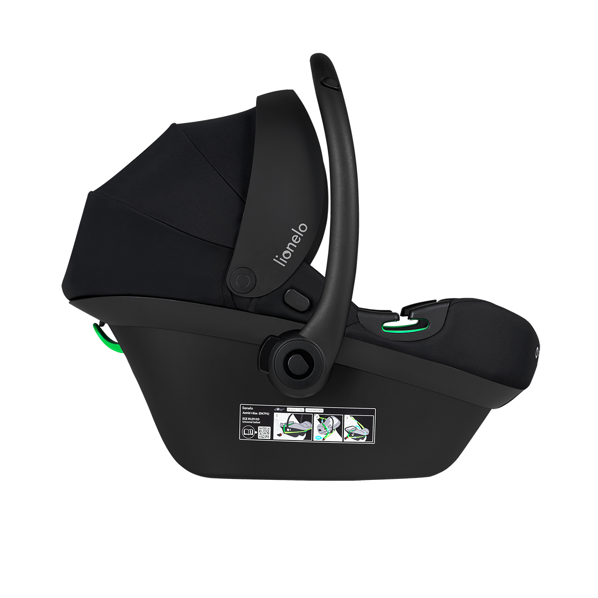 i-Size infant car seat Lionelo Astrid i-Size Black Onyx