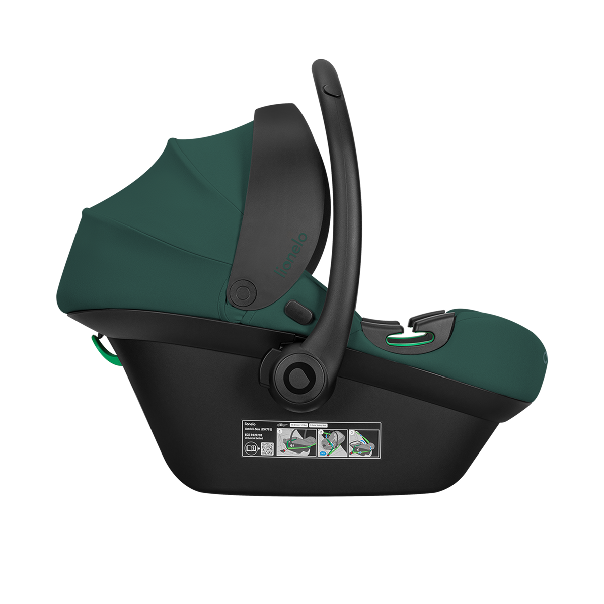 i-Size infant car seat Lionelo Astrid i-Size Green Forest