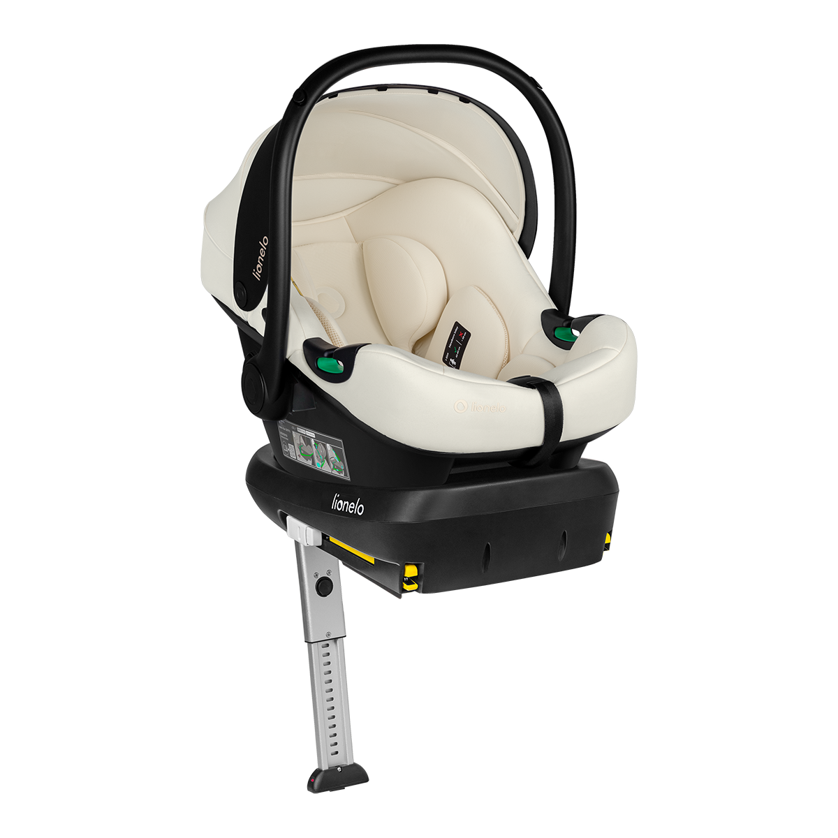i-Size infant car seat product view 5 Lionelo Astrid i-Size Set Beige Cream