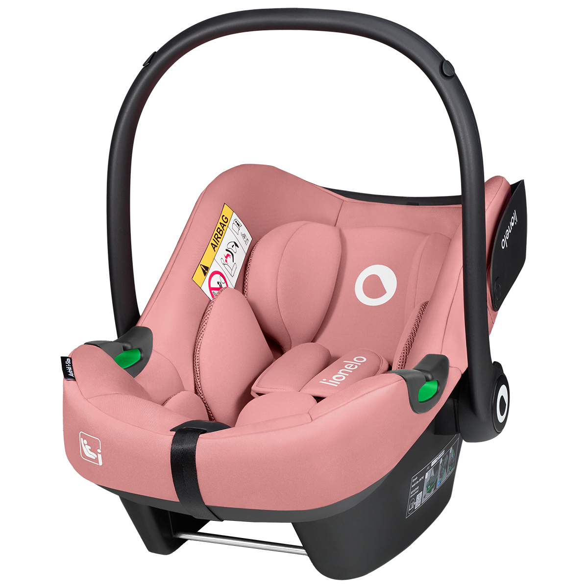 i-Size infant car seat Lionelo Astrid i-Size Set Pink Coral