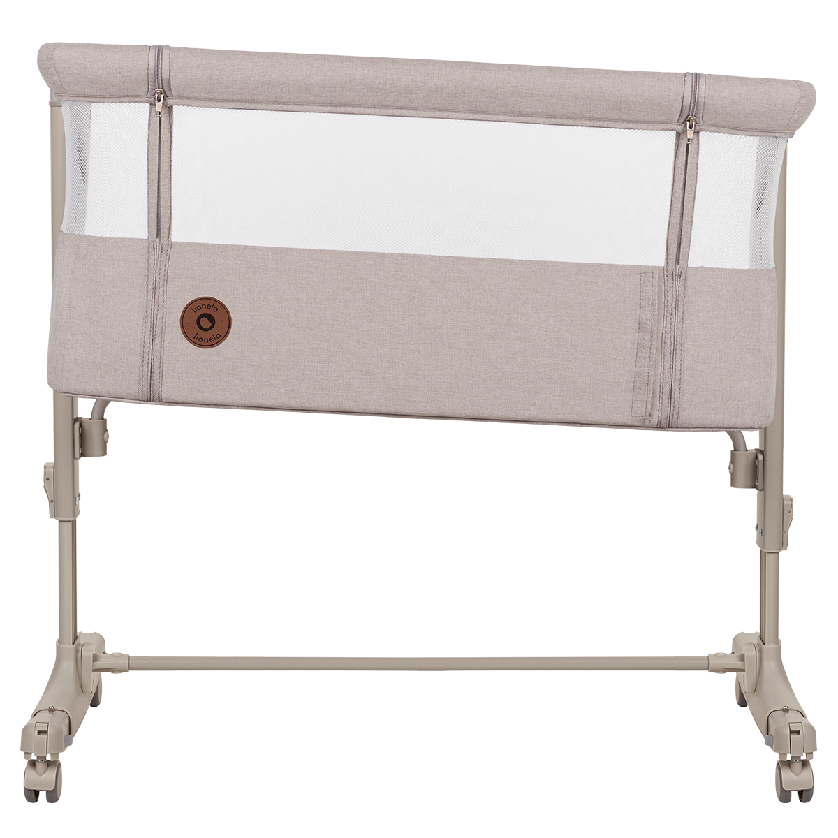 bedside crib product view 4 Lionelo Aurora Beige Cappuccino