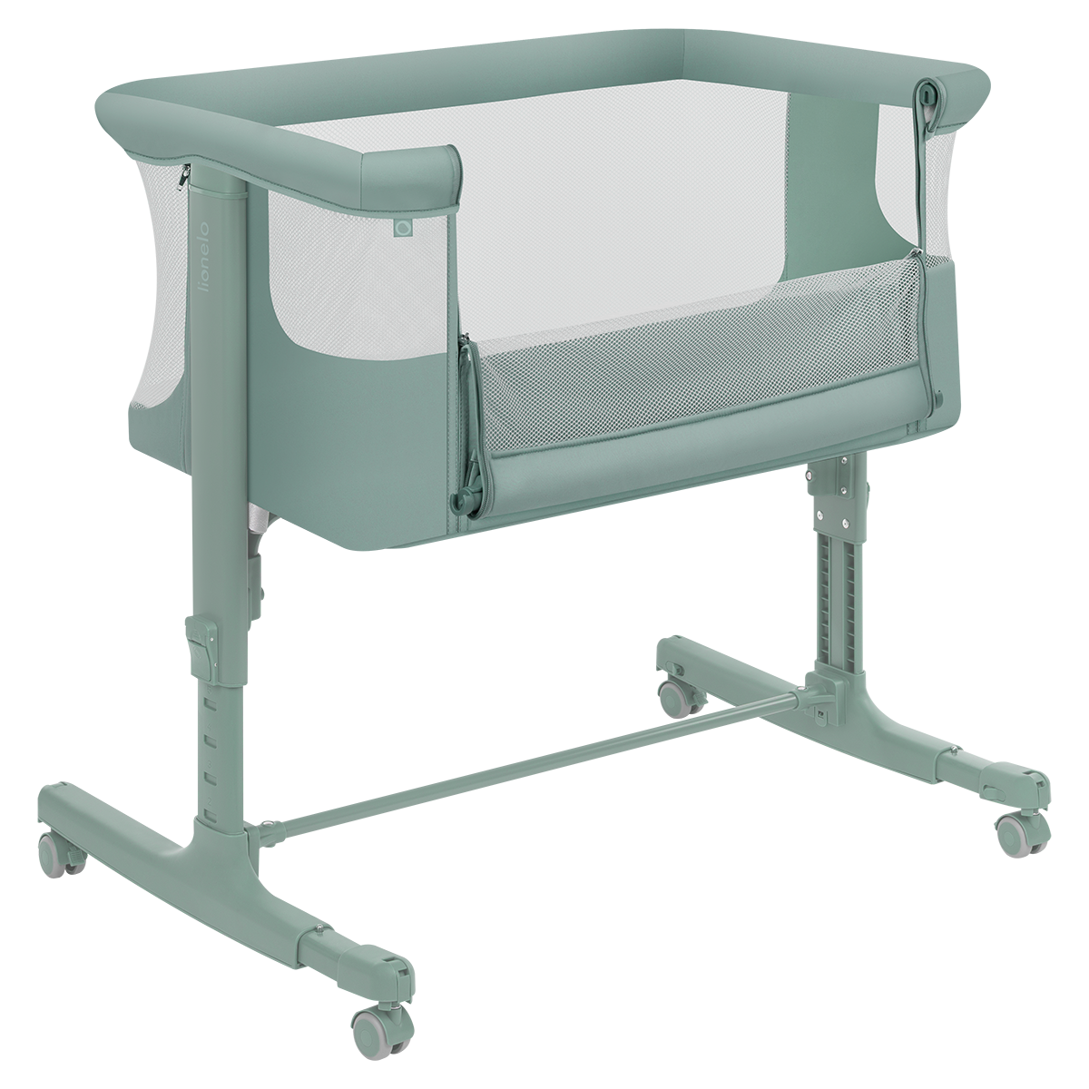 bedside crib Lionelo Aurora Green Sage