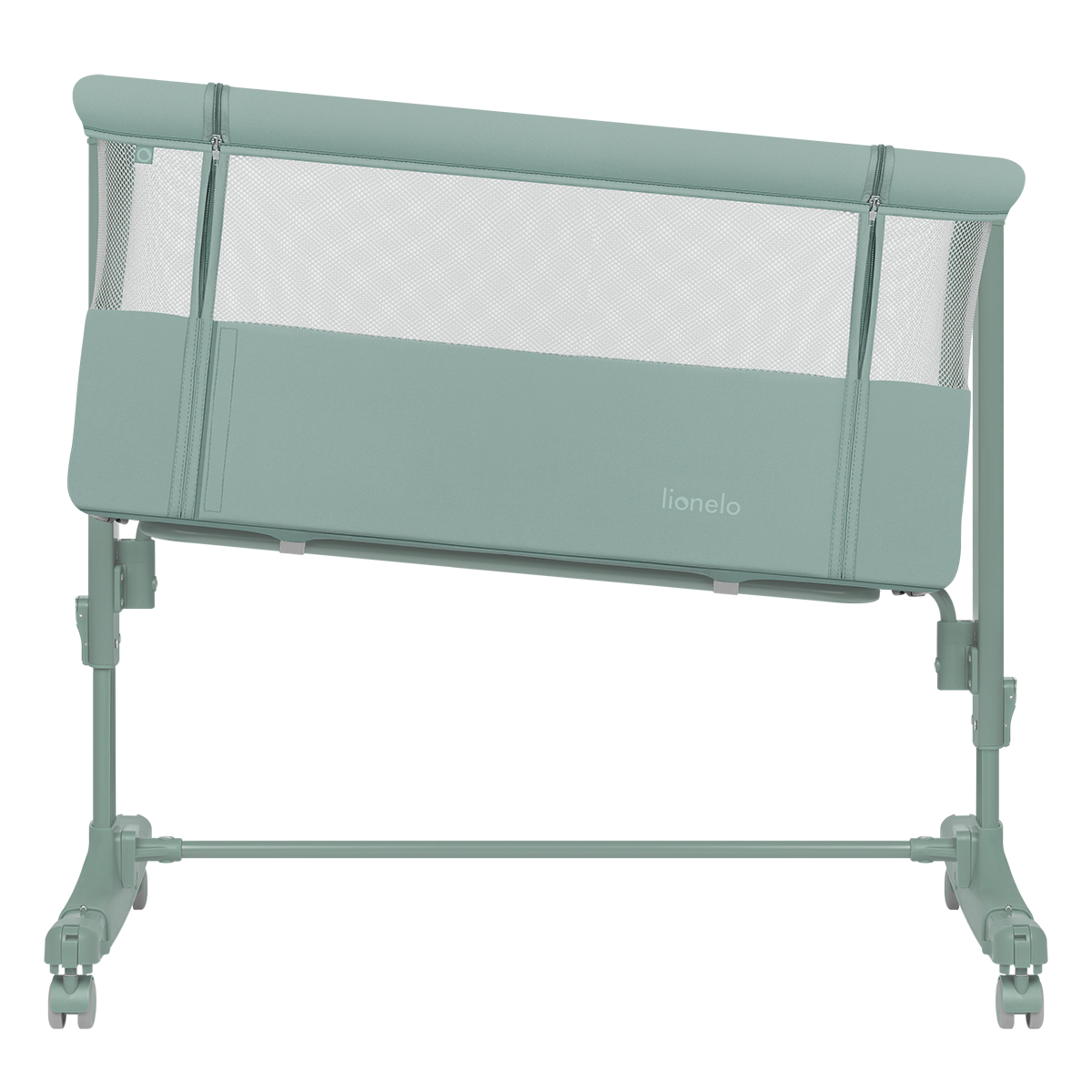 bedside crib product view 4 Lionelo Aurora Green Sage