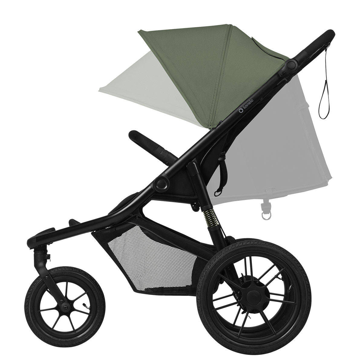 baby stroller product view 3 Lionelo Azura Green Forest