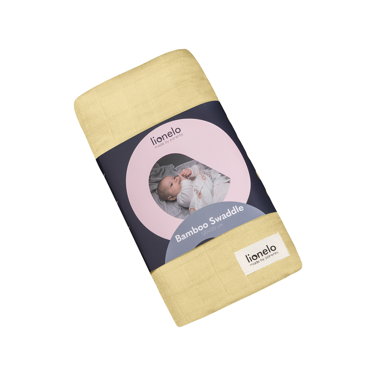 baby swaddle Lionelo Bamboo Swaddle Yellow Lemon