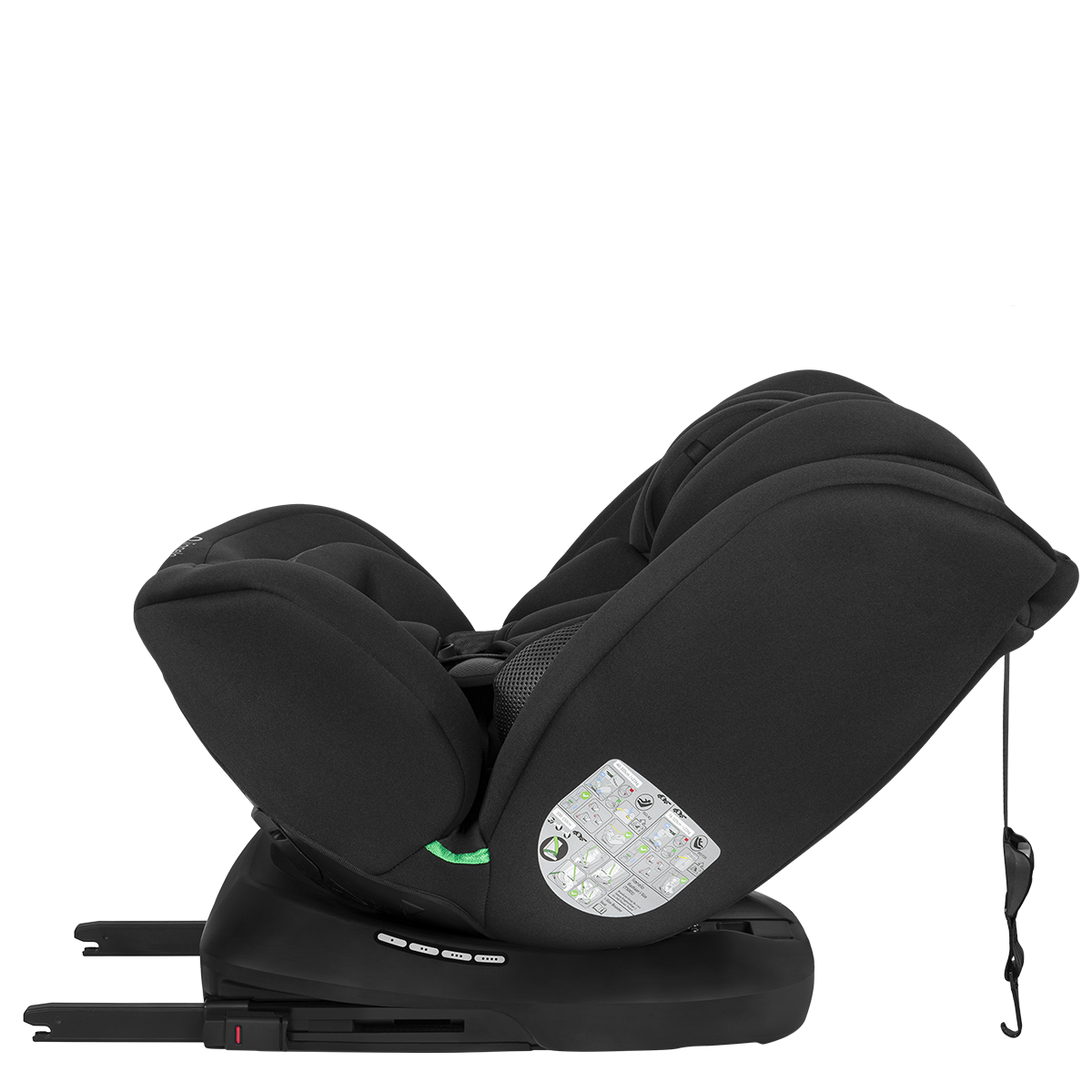i-Size convertible car seat product view 5 Lionelo Bastiaan i-Size Black Carbon