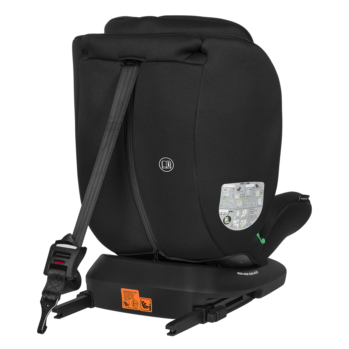 i-Size convertible car seat product view 6 Lionelo Bastiaan i-Size Black Carbon