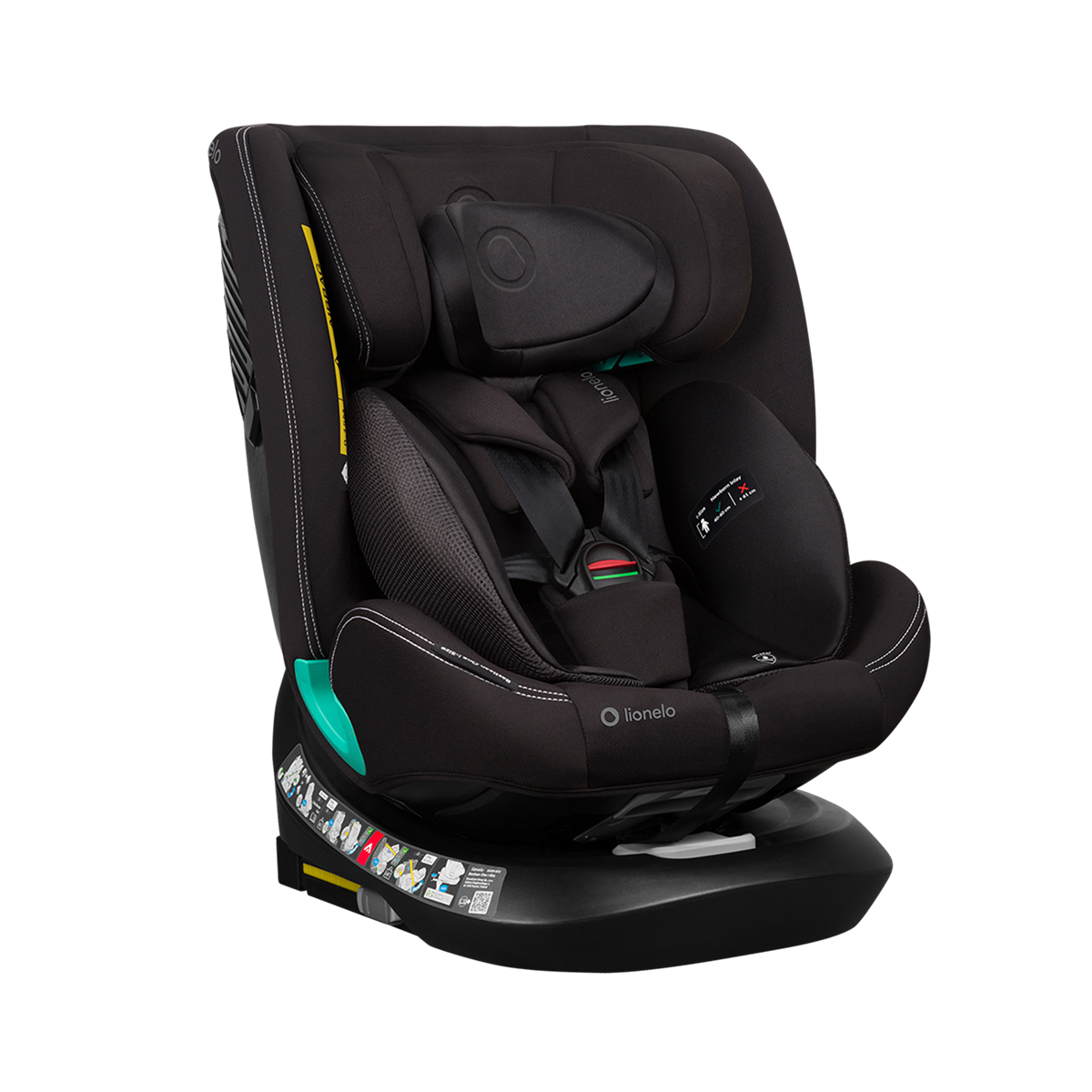 i-Size convertible car seat Lionelo Bastiaan One i-Size Black Carbon