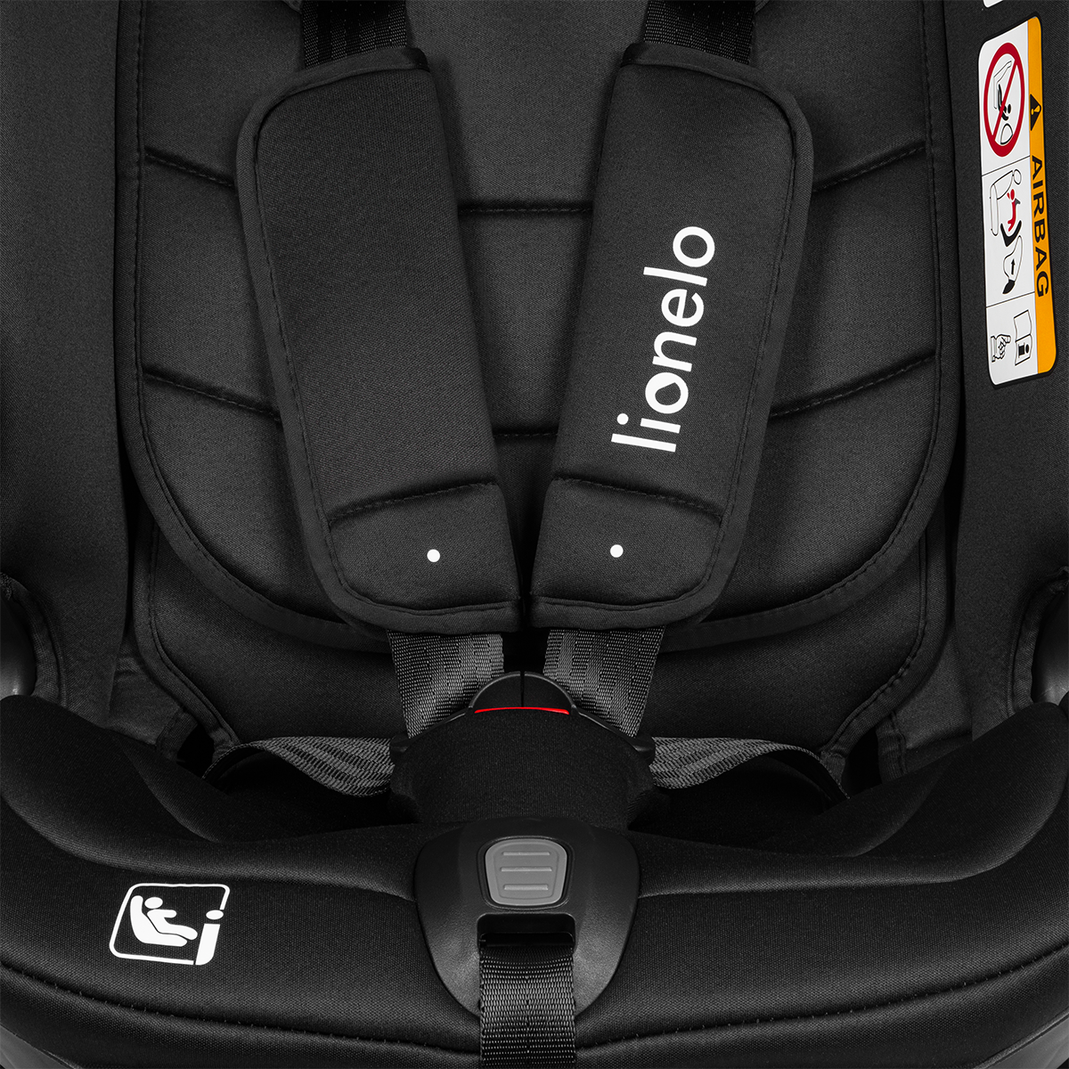 i-Size convertible car seat product view 6 Lionelo Bastiaan RWF i-Size Black Carbon