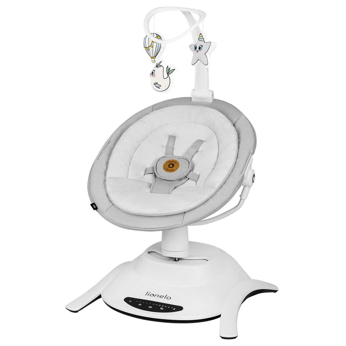 baby bouncer or rocker Lionelo Bella Grey Concrete