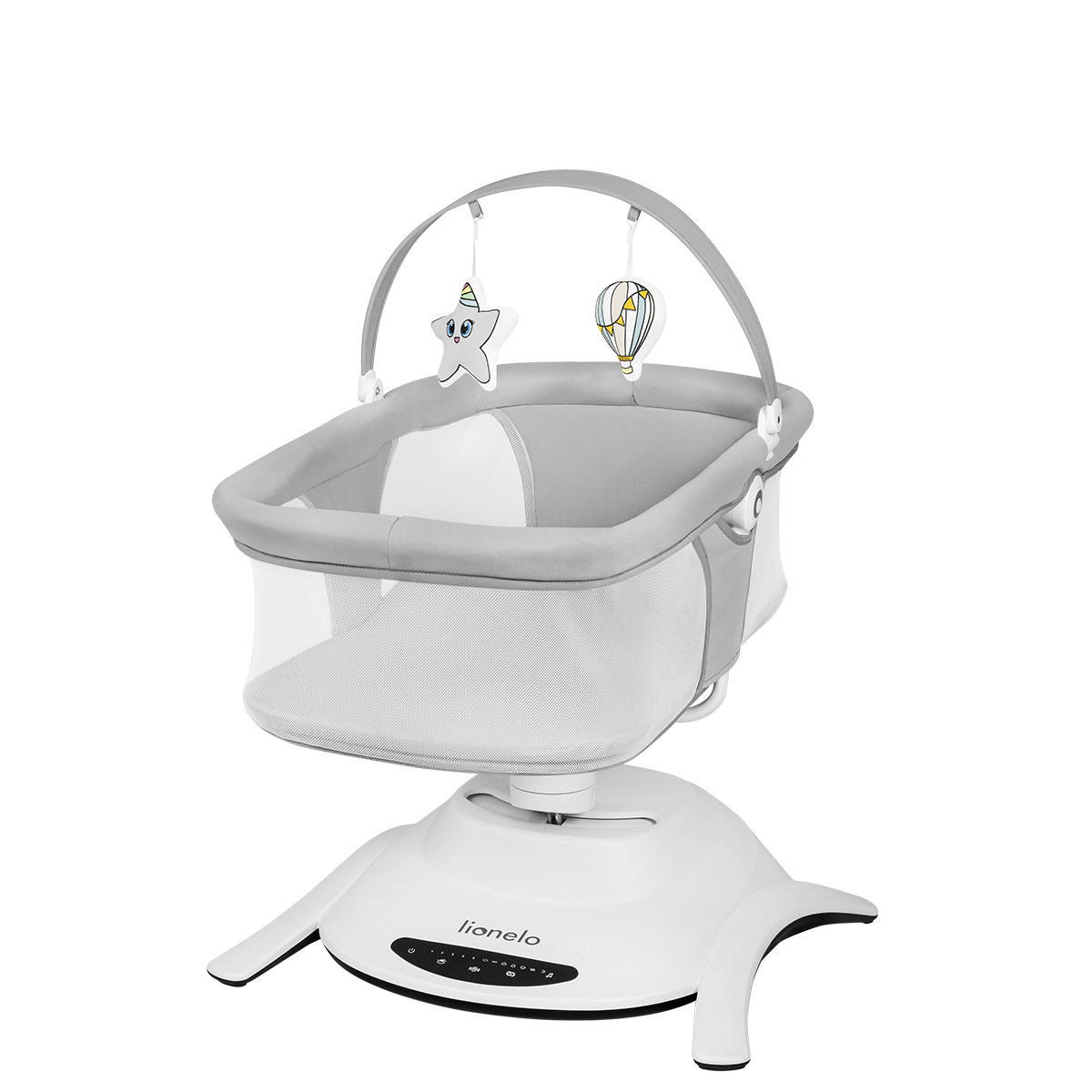 baby bouncer or rocker product view 3 Lionelo Bella Set Grey Concrete