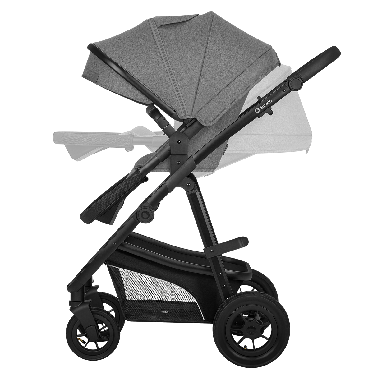 3-in-1 stroller product view 5 Lionelo Bianka 3-in-1 Grey Stone