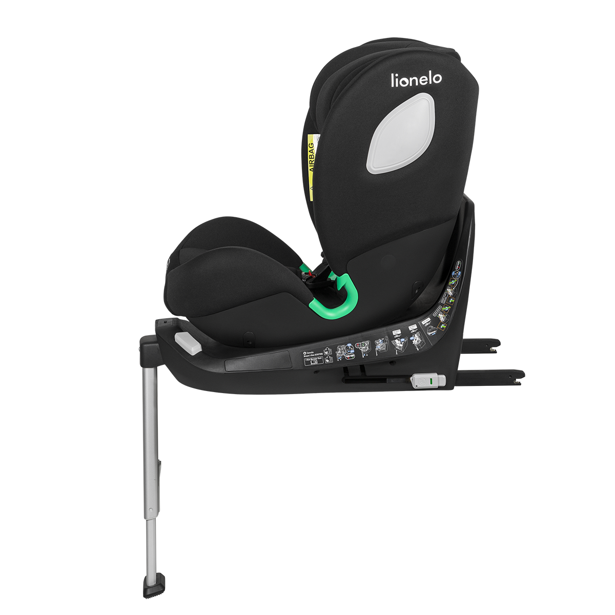 i-Size convertible car seat product view 7 Lionelo Braam i-Size Black Carbon