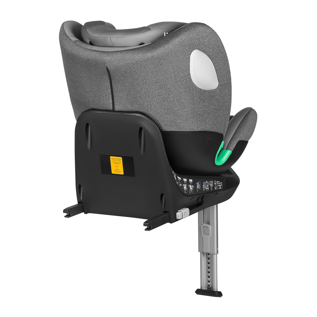 i-Size convertible car seat product view 5 Lionelo Braam i-Size Grey Stone