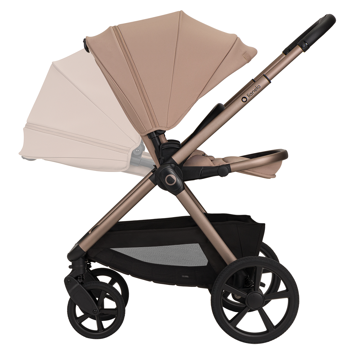 2-in-1 stroller product view 4 Lionelo Carmine 2-in-1 Beige Sand