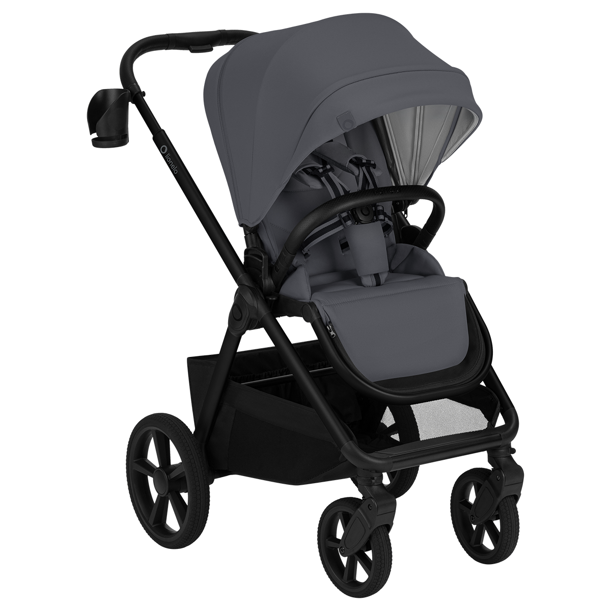 2-in-1 stroller product view 3 Lionelo Carmine 2-in-1 Grey Stone