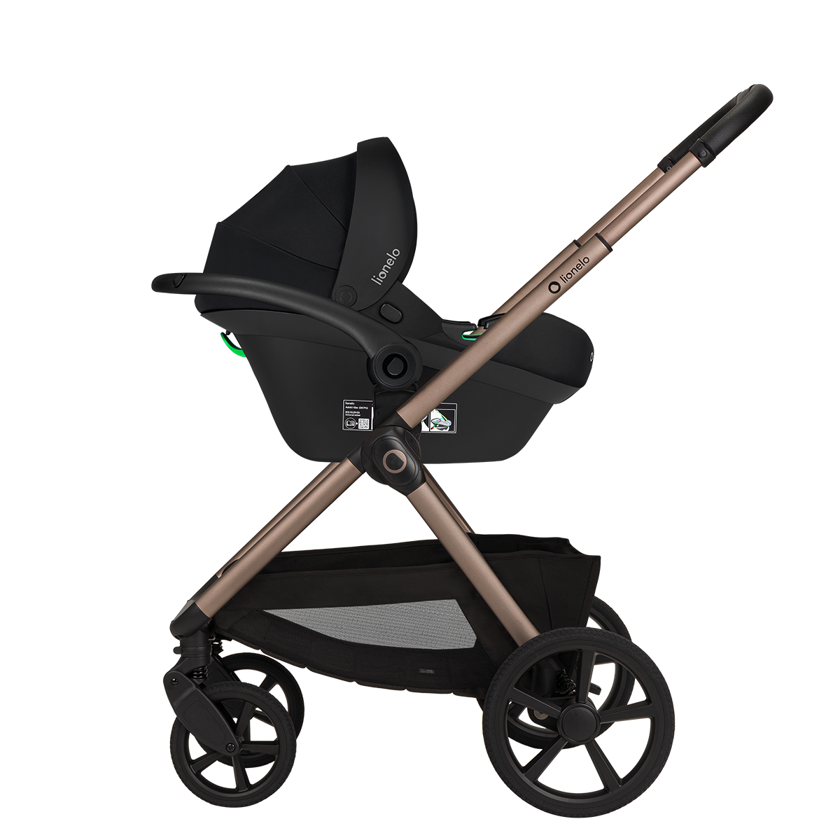 3-in-1 stroller product view 5 Lionelo Carmine 3-in-1 Beige Sand