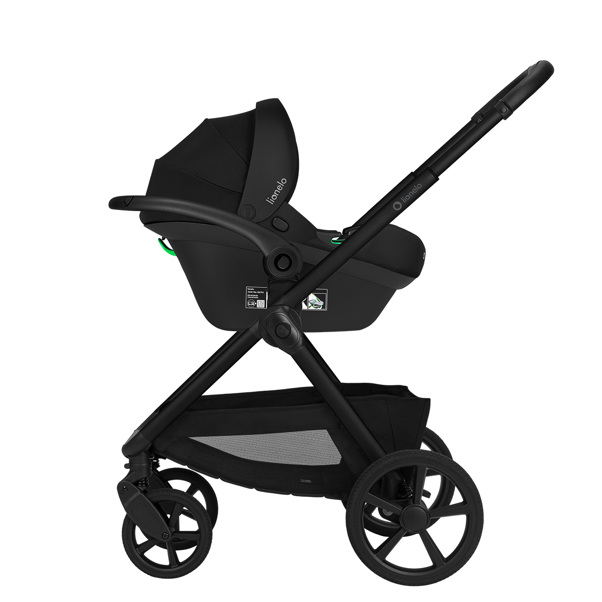 3-in-1 stroller product view 5 Lionelo Carmine 3-in-1 Grey Stone