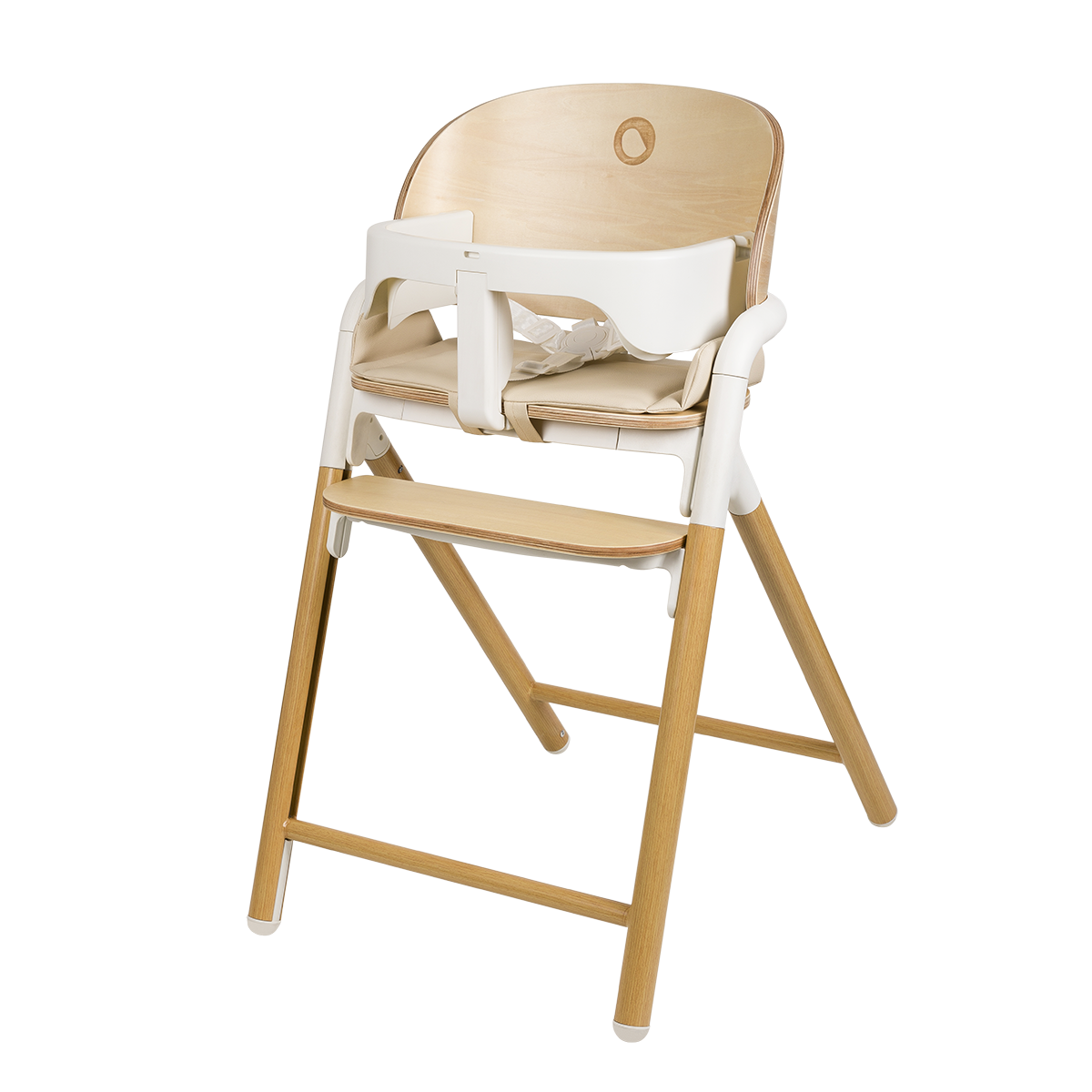 high chair product view 4 Lionelo Celia White Natural Wood