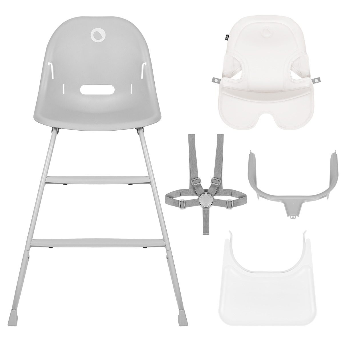 high chair product view 8 Lionelo Dalia Grey Stone