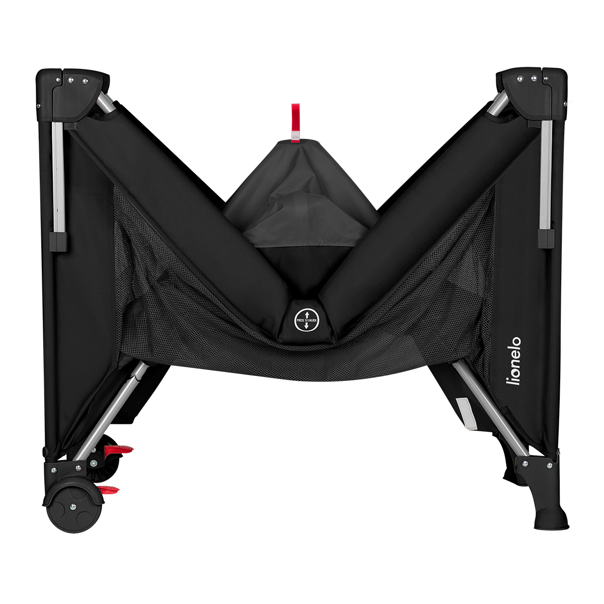 bedside crib product view 6 Lionelo Ellen Black Carbon