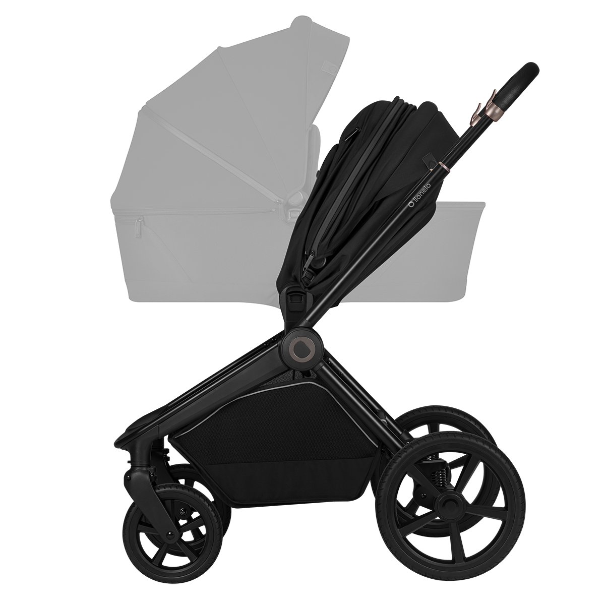 2-in-1 stroller product view 8 Lionelo Freya 2-in-1 Black Onyx