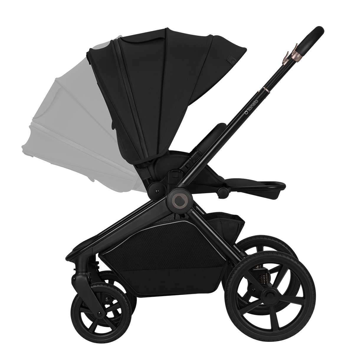 3-in-1 stroller product view 8 Lionelo Freya 3-in-1 Black Onyx