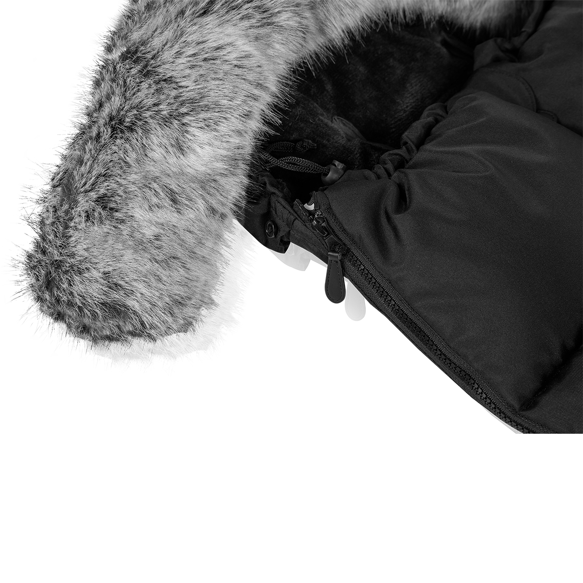 stroller footmuff product view 6 Lionelo Frode Black Carbon