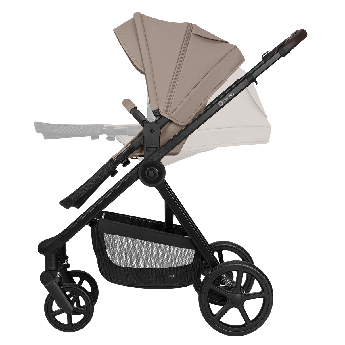 3-in-1 stroller product view 5 Lionelo Greet 3-in-1 Beige Taupe