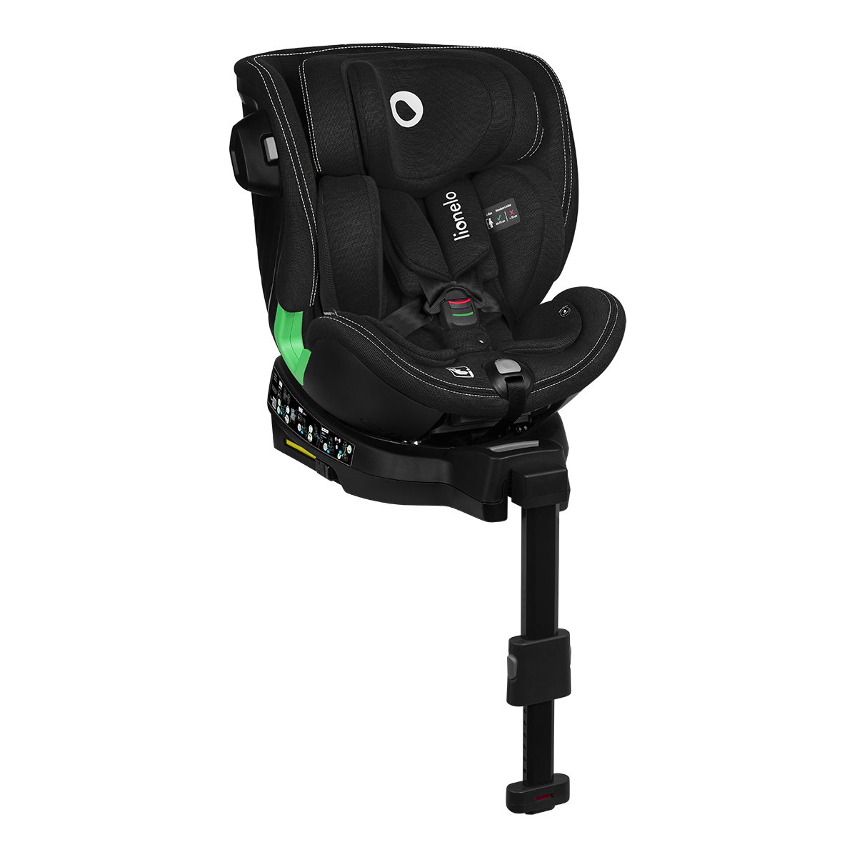 i-Size convertible car seat product view 2 Lionelo Harmony i-Size Black Carbon Bamboo