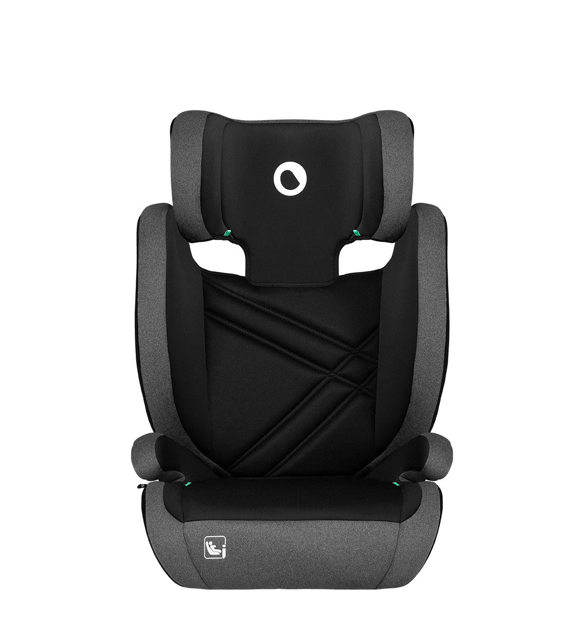 i-Size booster car seat product view 4 Lionelo Hugo i-Size Black Grey