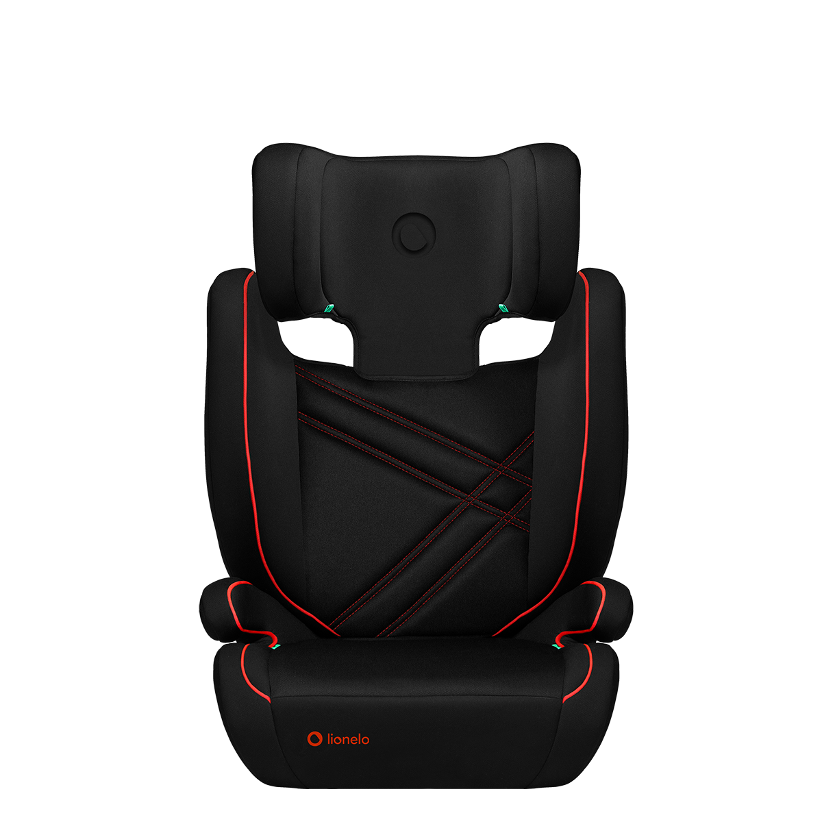 i-Size car seat product view 4 Lionelo Hugo i-Size Sporty Black Red