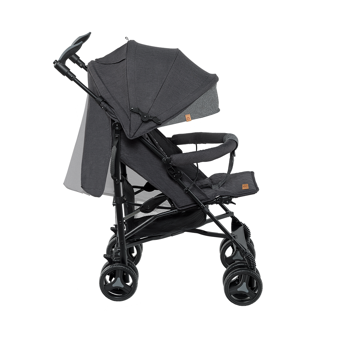 baby stroller product view 5 Lionelo Irma Black Dark Grey