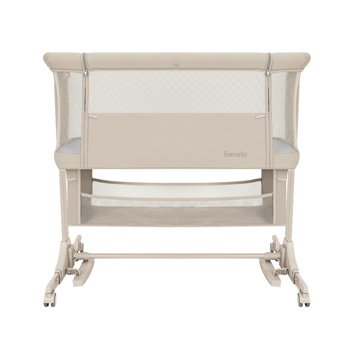 bedside crib Lionelo Jodie Beige Cream