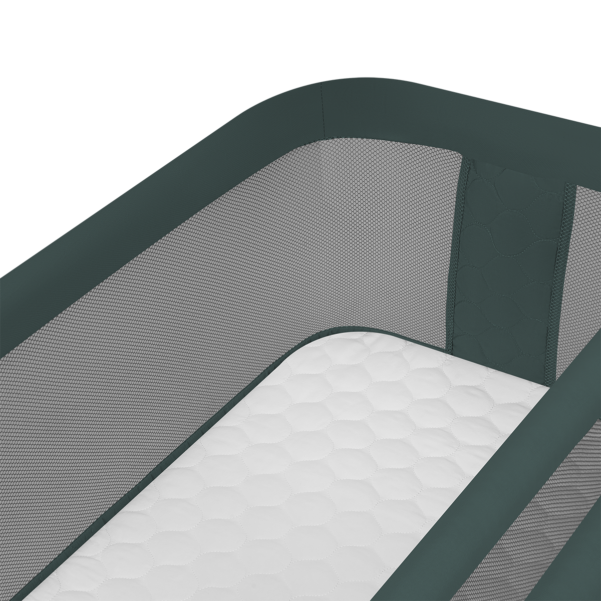 bedside crib product view 7 Lionelo Jodie Green Graphite