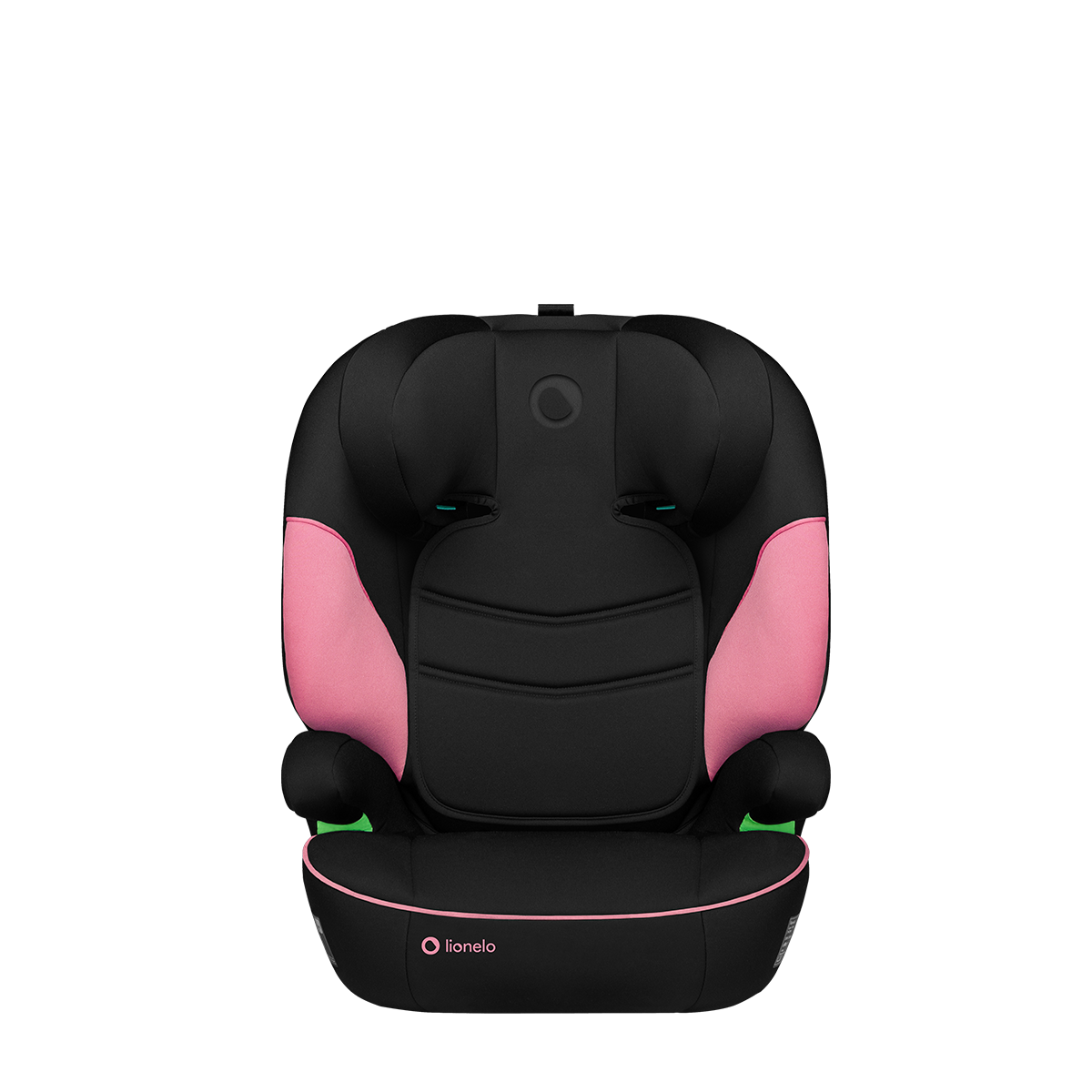 i-Size booster car seat product view 3 Lionelo Lars i-Size Pink Baby